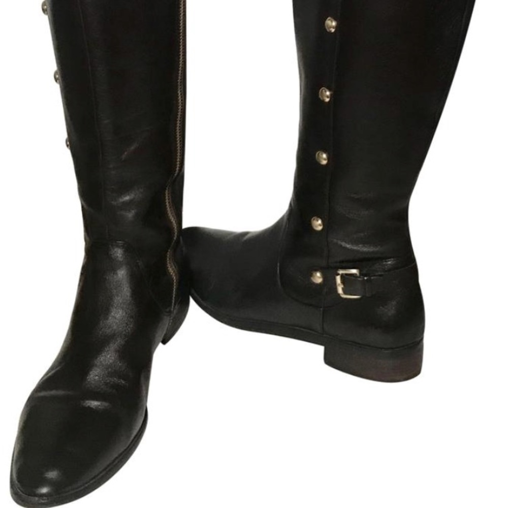 Michael by Michael Kors Leather Riding Boots